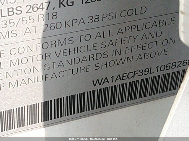 WA1AECF39L1058268 Audi Q3 PREMIUM
