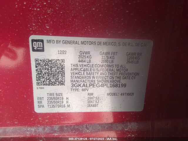 2023 GMC TERRAIN SLT VIN: 3GKALPEG4PL168199