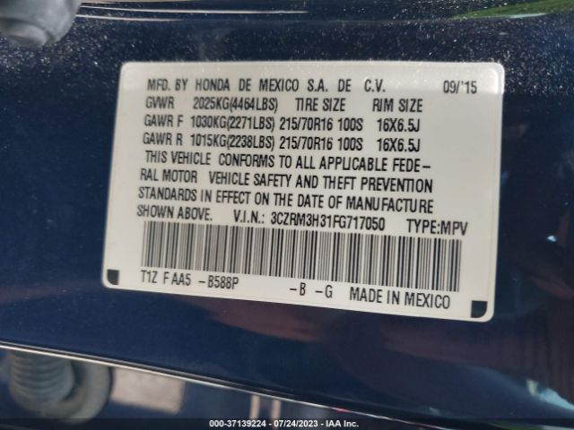 3CZRM3H31FG717050 Honda CR-V LX