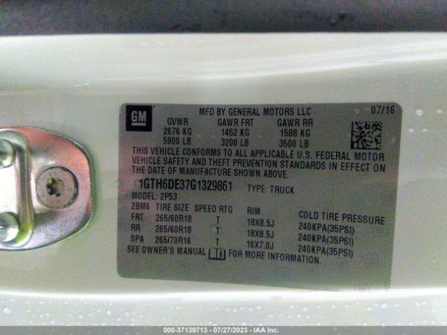 1GTH6DE37G1329861 GMC Canyon 4wd Slt