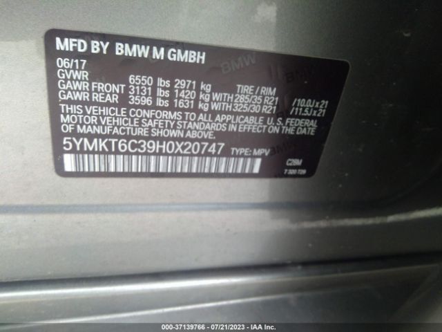 5YMKT6C39H0X20747 BMW X5 M