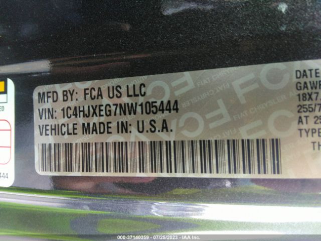 1C4HJXEG7NW105444 Jeep Wrangler Unlimited Sahara