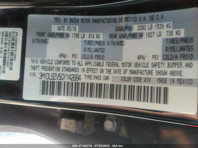 3MYDLBZV5GY142994 Scion IA