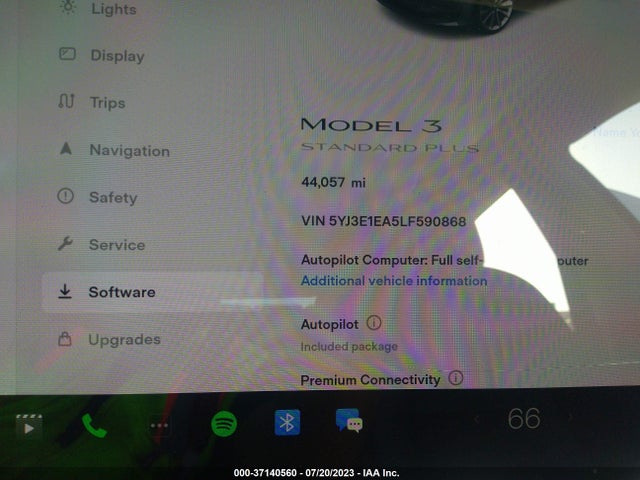 Tesla Model 3 Standard Range 2020 5YJ3E1EA5LF590868 Image 14