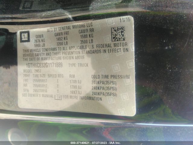 1GTH6CE32G1171889 GMC Canyon 4wd Sle