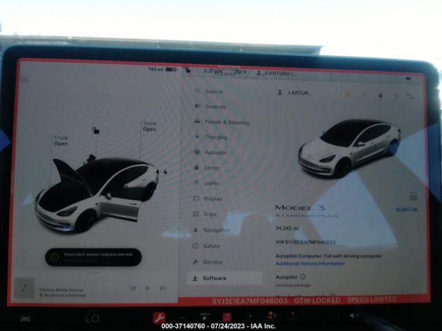 5YJ3E1EA7MF046003 Tesla Model 3 Standard Range Plus