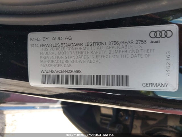 WAUHGAFC5FN030898 Audi A6 3.0t Prestige