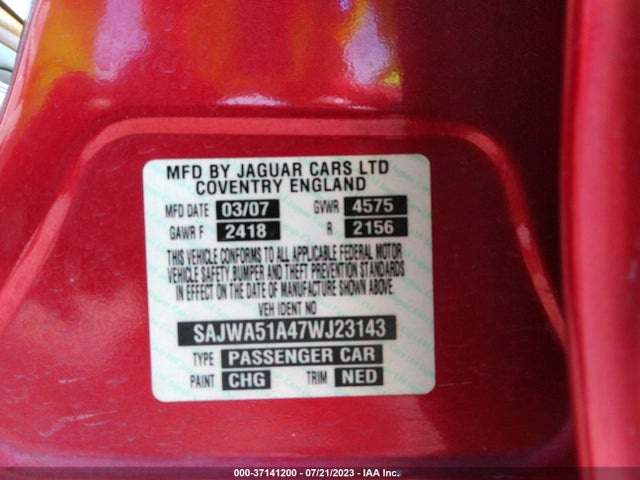 2007 JAGUAR X-TYPE SAJWA51A47WJ23143 Photo 8