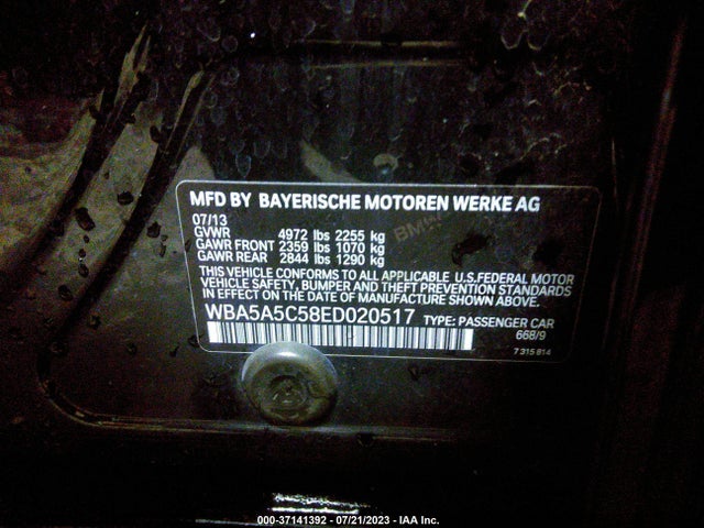 WBA5A5C58ED020517 BMW 528I