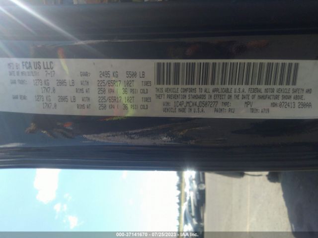 1C4PJMCX4JD507277 Jeep Cherokee Latitude