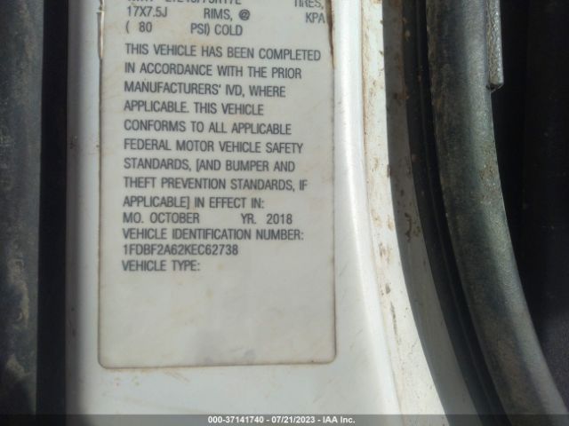 1FDBF2A62KEC62738 Ford Super Duty F-250 Srw Xl/xlt
