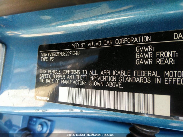2014 Volvo S40, VIN: YV1612FH3E2271348