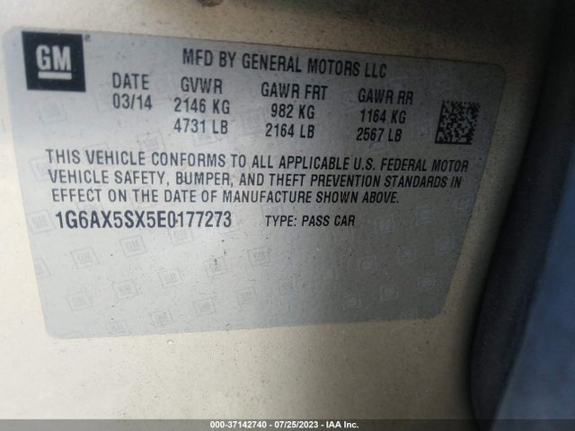 1G6AX5SX5E0177273 Cadillac Cts Sedan Luxury Awd