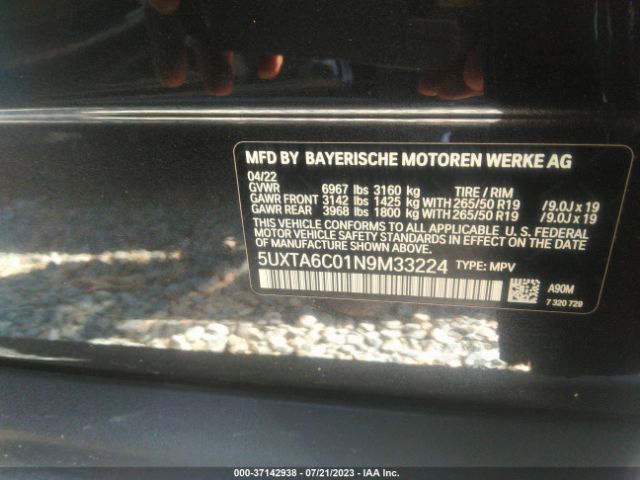 5UXTA6C01N9M33224 BMW X5 Xdrive45e