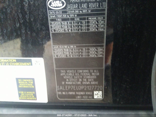 SALEP7EU2P2127720 Land Rover Defender Se
