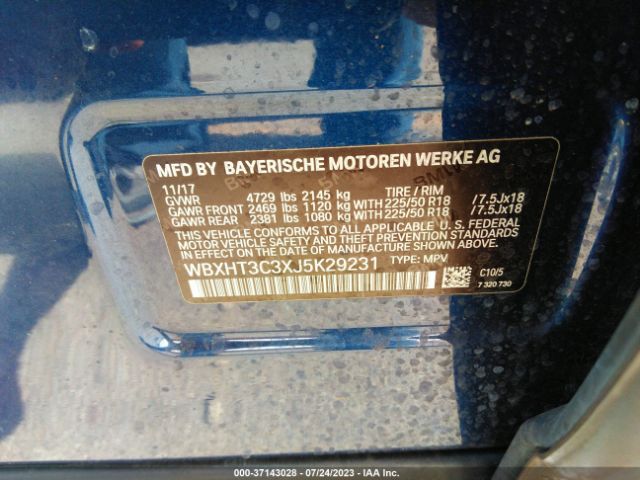 WBXHT3C3XJ5K29231 BMW X1 Xdrive28i