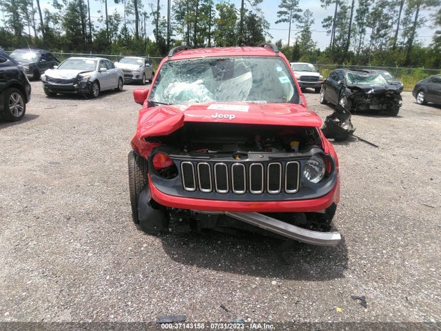 2016 JEEP RENEGADE LATITUDE VIN: ZACCJABT3GPD50413