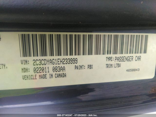 2C3CDYAG1EH233999 Dodge Challenger Sxt