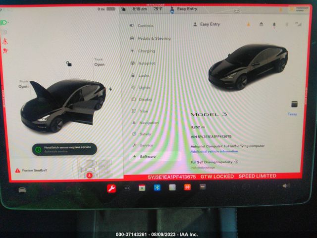 5YJ3E1EA1PF413675 Tesla MODEL 3
