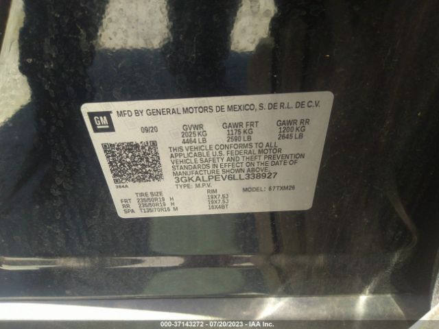 3GKALPEV6LL338927 GMC Terrain Slt