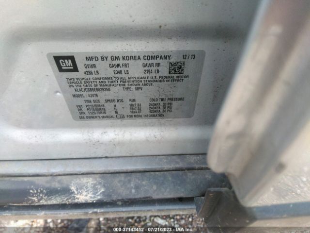 KL4CJCSB5EB628250 Buick Encore Leather