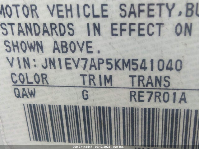 JN1EV7AP5KM541040 Infiniti Q50 3.0t Signature Edition