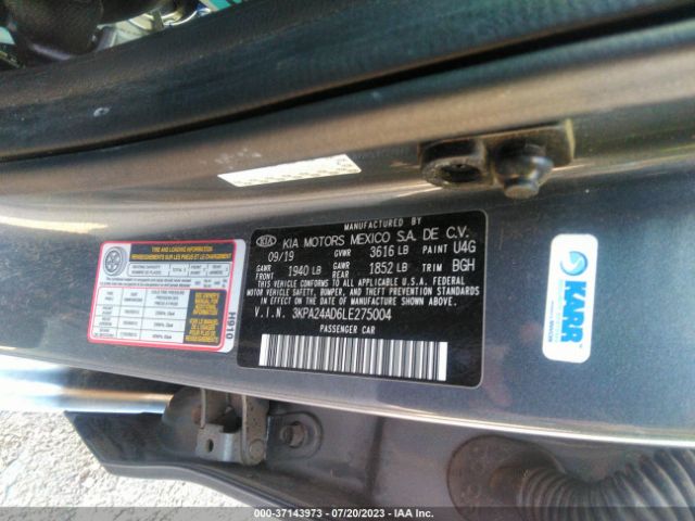 3KPA24AD6LE275004 KIA RIO S