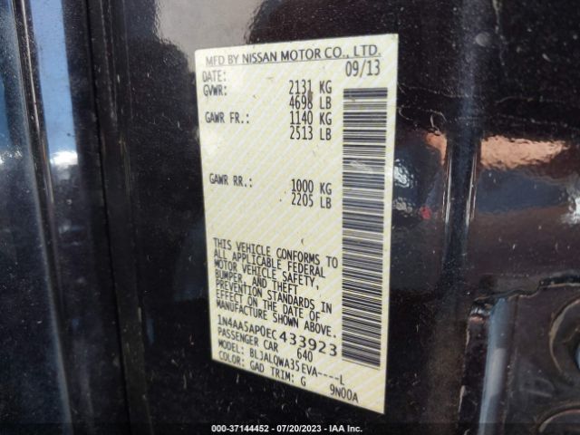 1N4AA5AP0EC433923 Nissan Maxima 3.5 S