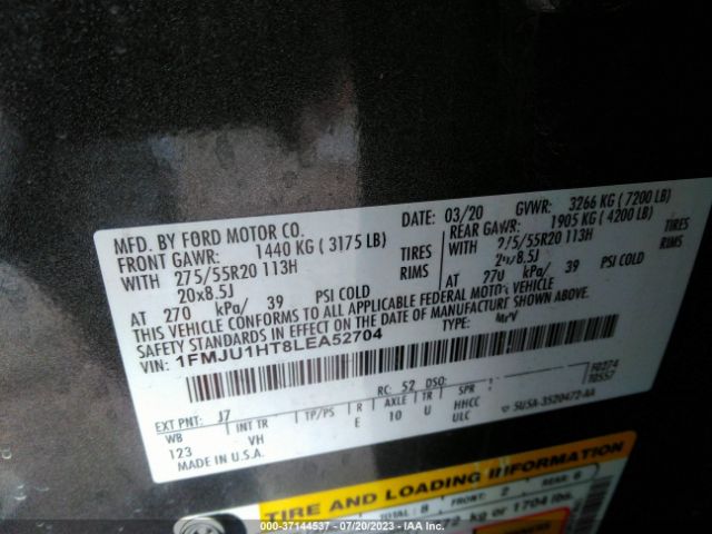 1FMJU1HT8LEA52704 Ford Expedition Xlt