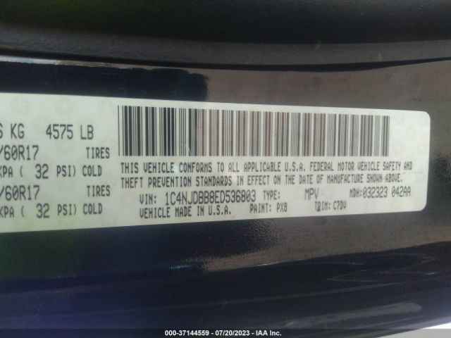 1C4NJDBB8ED536803 Jeep Compass Sport