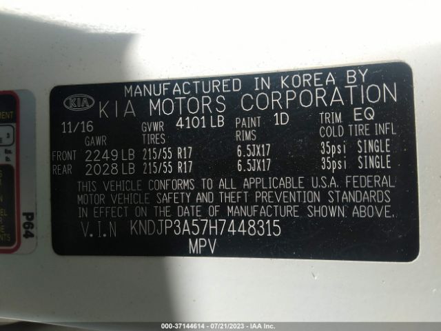 KNDJP3A57H7448315 KIA SOUL +