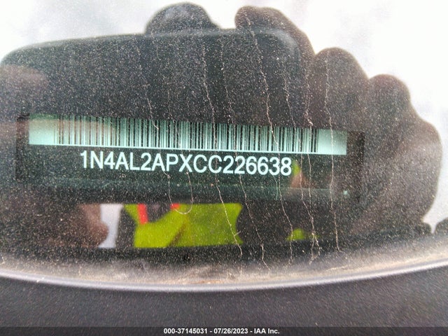 2012 NISSAN ALTIMA 2.5 S VIN: 1N4AL2APXCC226638