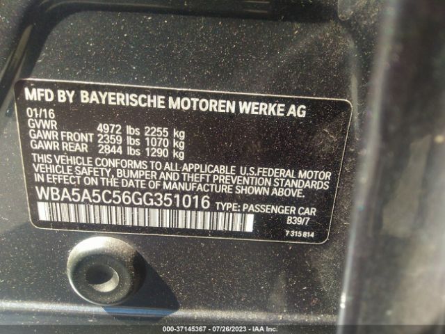 WBA5A5C56GG351016 BMW 5 Series 528i