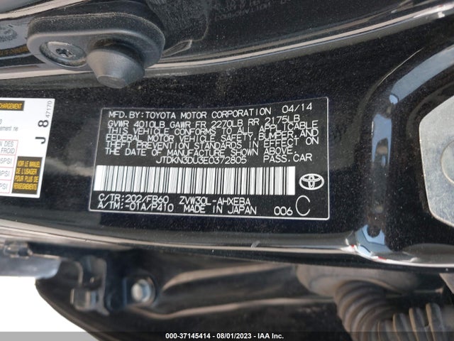 Toyota Prius Four/five/three/one/two 2014 JTDKN3DU3E0372805 Image 15