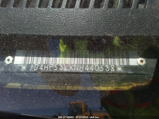 1992 BUICK LESABRE CUSTOM VIN: 1G4HP53LXNH440538