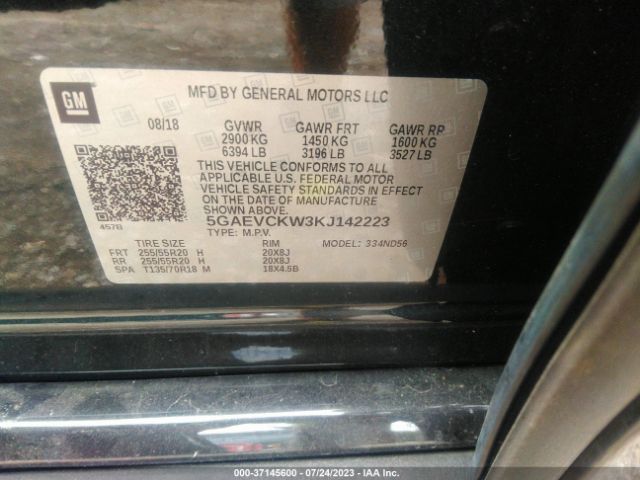 5GAEVCKW3KJ142223 Buick Enclave Avenir