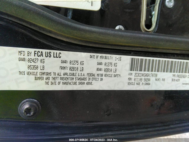 2C3CCAKG0GH170728 Chrysler 300 300c