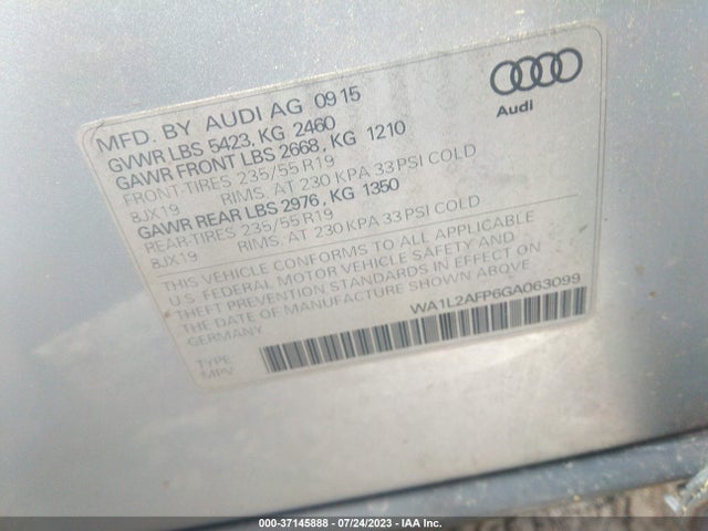 WA1L2AFP6GA063099 Audi Q5 Premium Plus