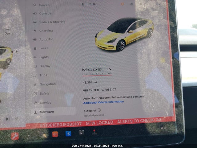 Tesla Model 3 Long Range 2018 5YJ3E1EB0JF083107 Image 15