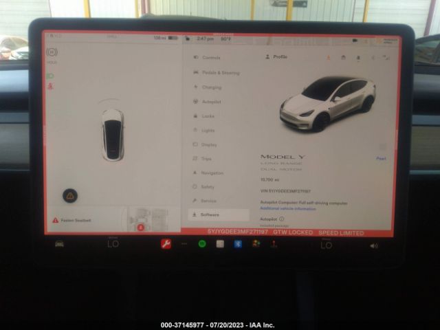 5YJYGDEE3MF271197 Tesla Model Y Long Range