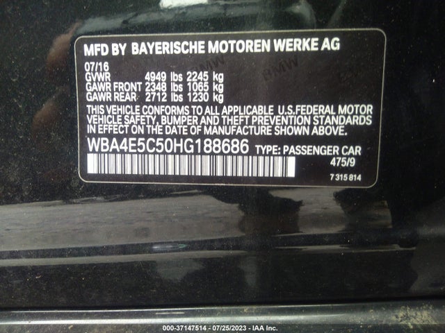WBA4E5C50HG188686 BMW 4 Series 440i Xdrive