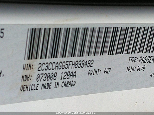 2C3CCAGG5FH899492 Chrysler 300 300s