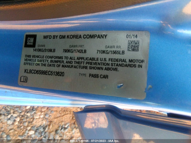 Chevrolet Spark Lt 2014 KL8CD6S99EC513620 Image 16