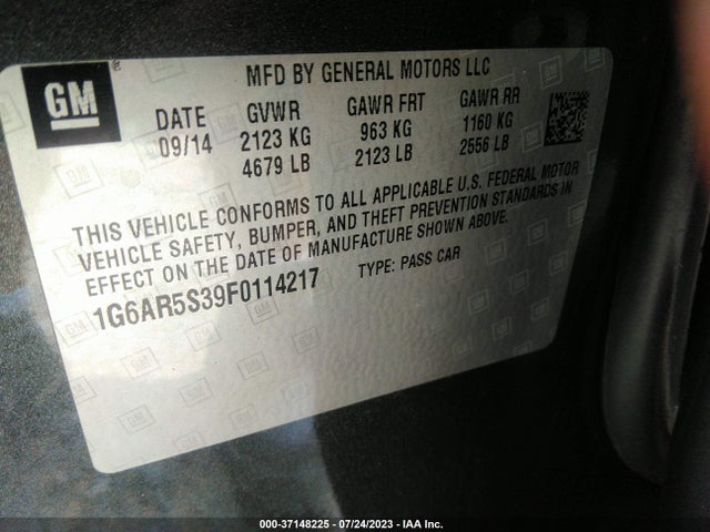 1G6AR5S39F0114217 Cadillac Cts Sedan Luxury Rwd