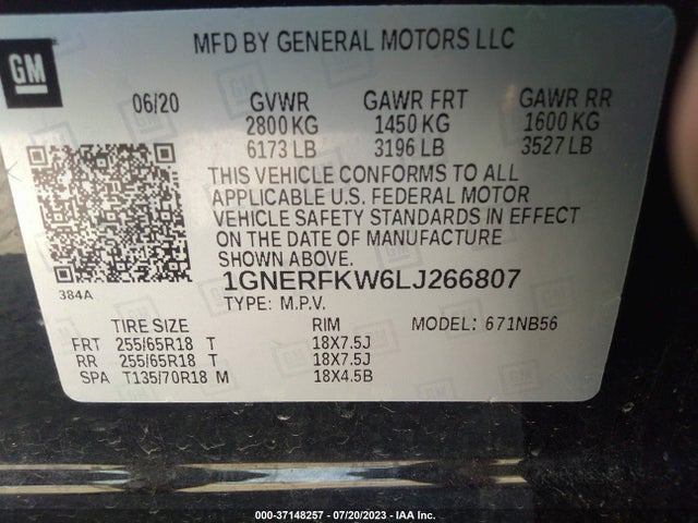Chevrolet Traverse Ls 2020 1GNERFKW6LJ266807 Image 9