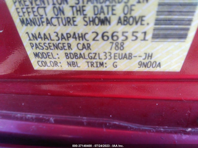 Nissan Altima 2.5 S 2017 1N4AL3AP4HC266551 Image 15