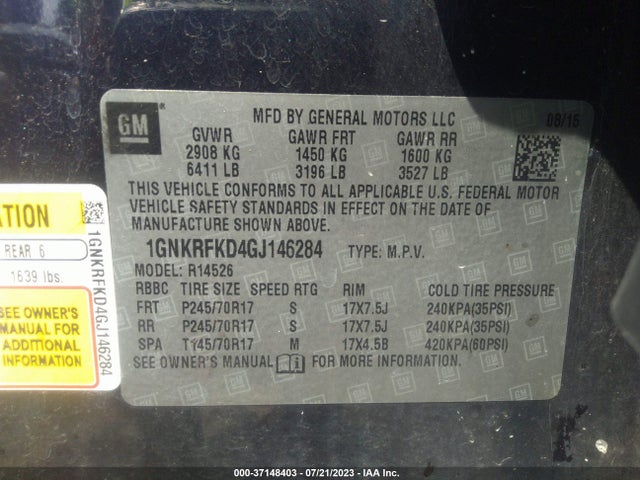 Chevrolet Traverse Ls 2016 1GNKRFKD4GJ146284 Image 9