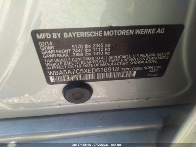 WBA5A7C5XED616918 BMW 5 Series 528i Xdrive