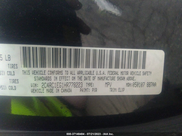 2C4RC1EG1HR778223 Chrysler Pacifica Touring-l Plus