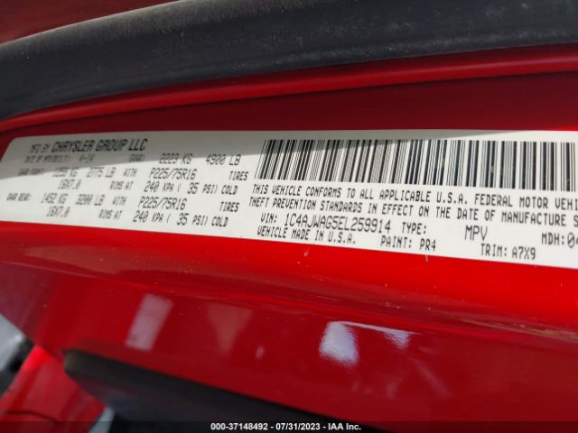 1C4AJWAG5EL259914 Jeep Wrangler Sport